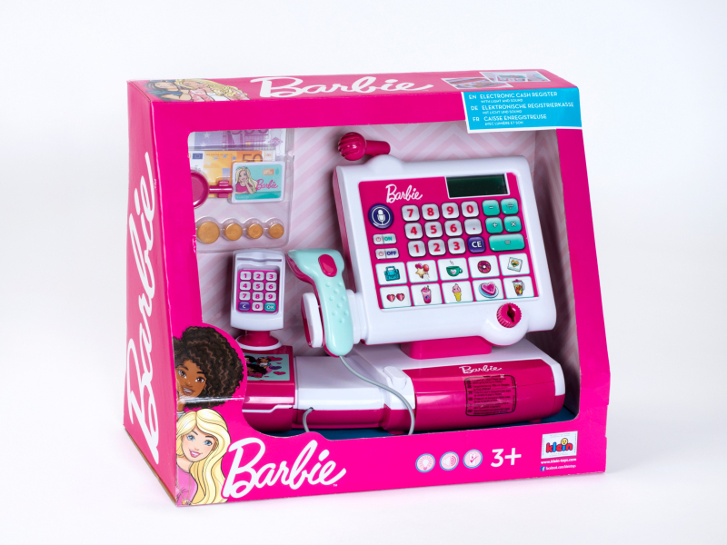 Klein 9339 Kasa sklepowa ze skanerem Barbie