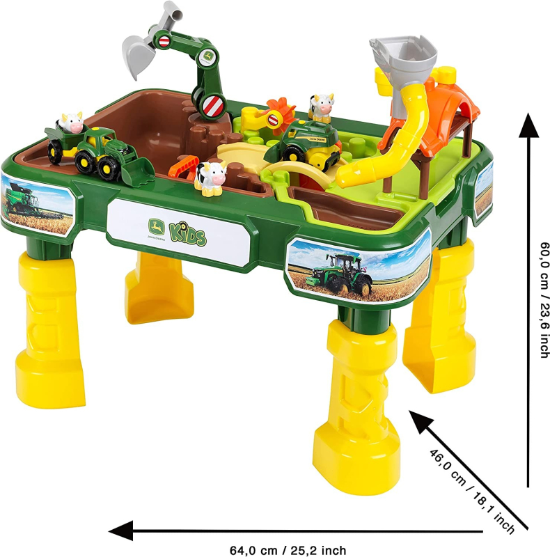 Klein 3948 Stolik farma John Deere, piaskownica